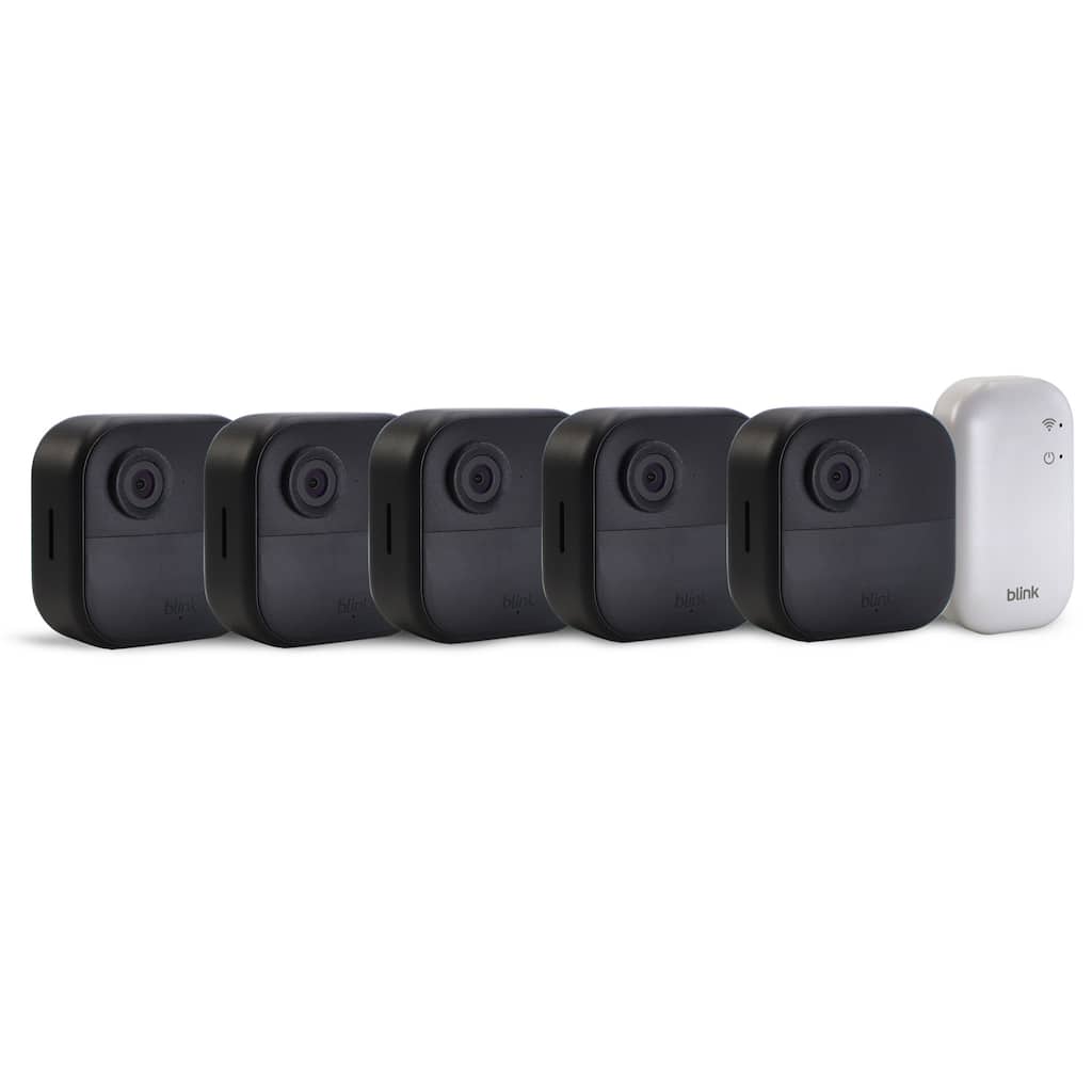 Blink Outdoor 4 Wireless Smart Security Camera - Sync Module Core Included (5 Cameras) - Black