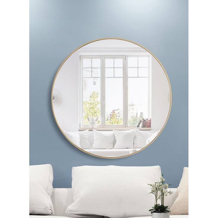 Elegant Lighting Eternity 42" Diameter Circular Beveled Metal Framed