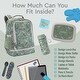 preview thumbnail 9 of 13, Kids 2-in-1 Backpack & Insulated Lunch Bag - Durable 16" Backpack & Lunch Container in Unique Prints for School & Travel