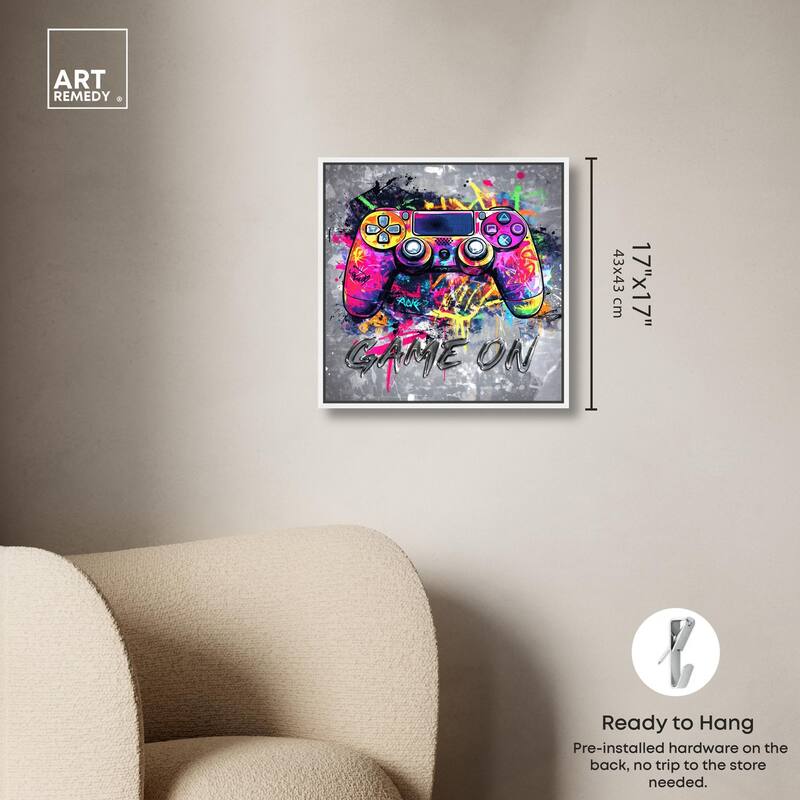 Game On Canvas by Art Remedy