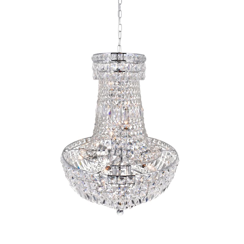 Stefania 13 Light Down Chandelier With Chrome Finish