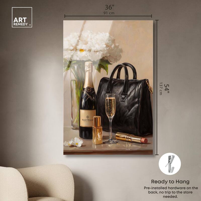 Cheers to Lovely Glam Acrylic by Art Remedy, Ready to Hang