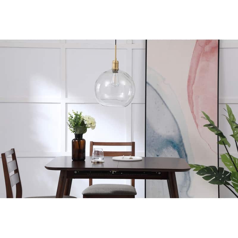 Amaris 12.5-Inch 1-Light Clear Glass Pendant