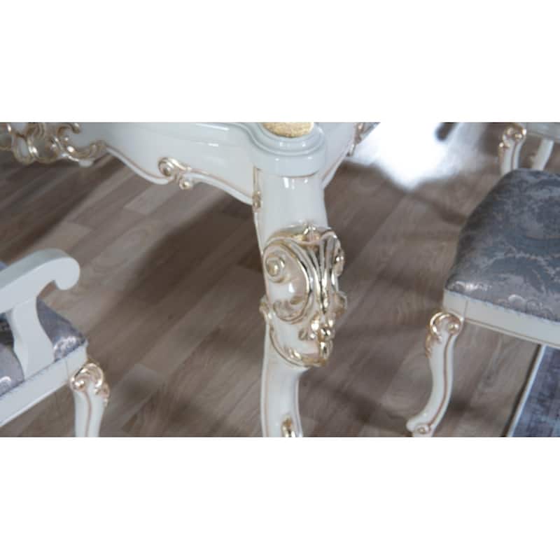 Kelebek Traditional Dining Room Table For 8 People