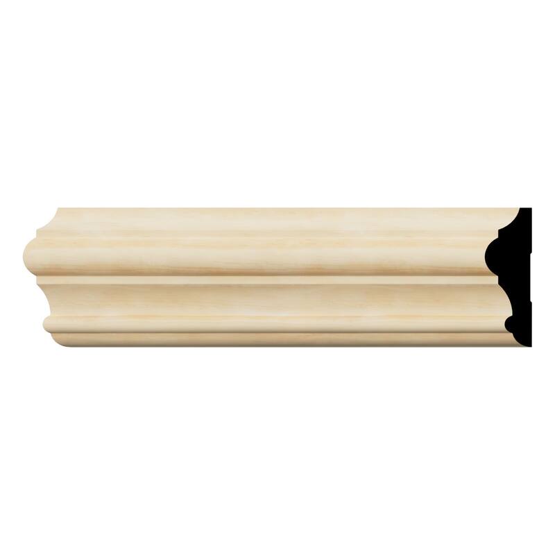WM397 1-in D x 3-1/2-in W x 96-in L Americraft Solid Hardwood Stain Grade Chair Rail Moulding - Pine