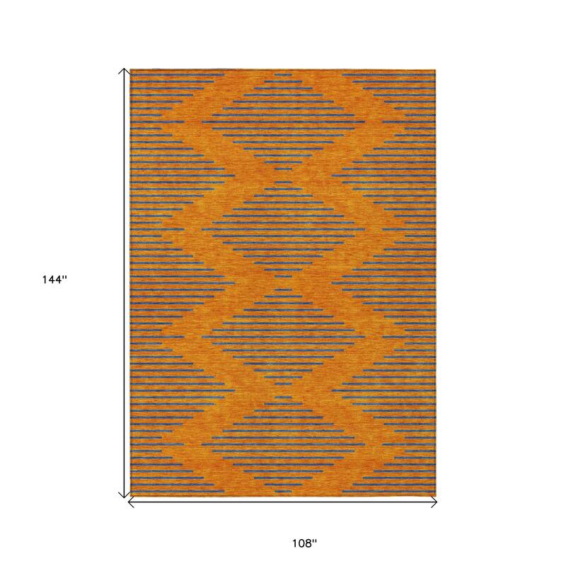 HomeRoots Geometric Transitional Rectangle Outdoor Rug
