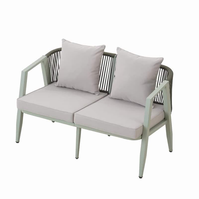 4-Piece Outdoor Seating Groups with Removable Cushions for Patios Lawns and Poolsides