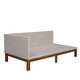 preview thumbnail 16 of 25, Twin Size Daybed Sofa Bed Frame with Linen Slats Support, Linen Upholstered Bed for Living Room Bedroom