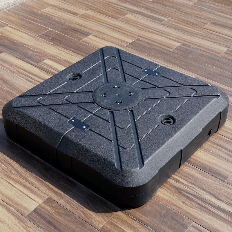 Furniture of America Maximus Outdoor Black Square Umbrella Base - Black
