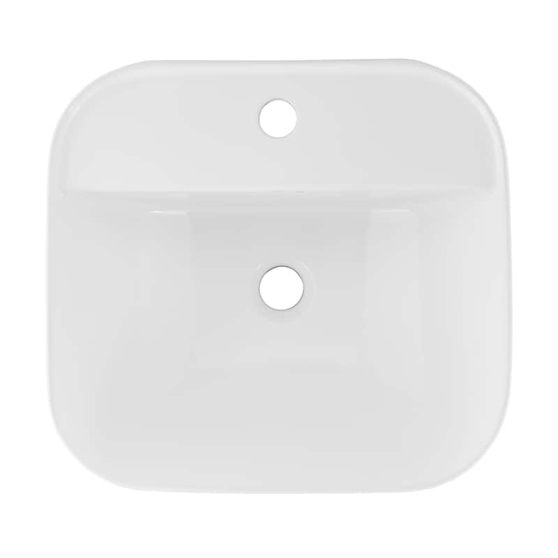 Charme 17.5" Wall-Mount Bathroom Sink - 18" x 16.8" 16"