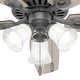 preview thumbnail 11 of 14, Hunter 52" Builder Plus Ceiling Fan with 3-Light LED Light Kit and Pull Chain - Traditional - Casual - Farmhouse - Top Rated!
