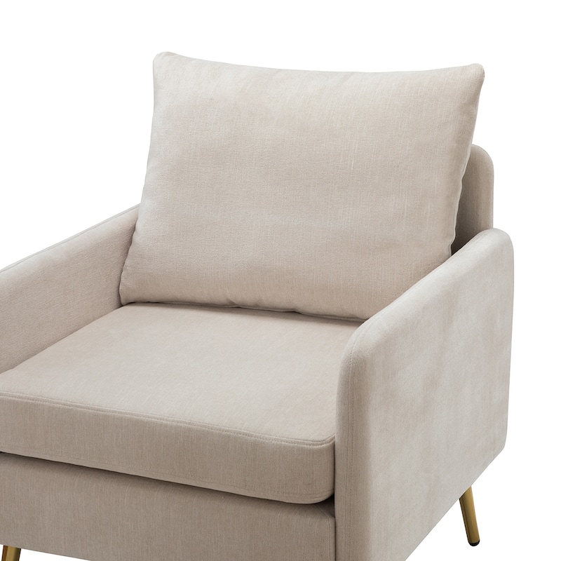Narycia Upholstered Modern Arm Chair with Removable Cushions Set of 2 by HULALA HOME