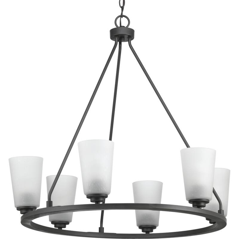 Debut Collection 6-Light Graphite Farmhouse Chandelier Light - N/A