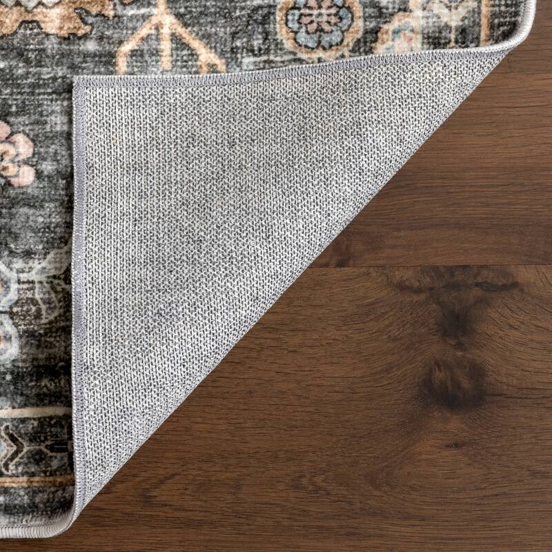 Nuloom Benica Multi Medallion Machine Washable Area Rug