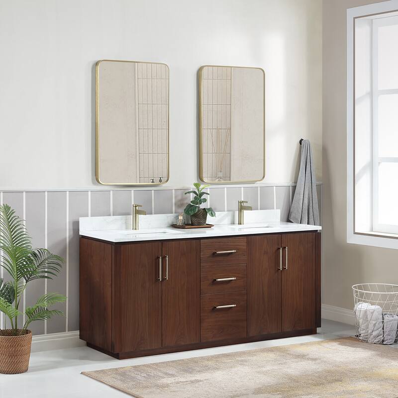 Miseno MV-NM-705772 San 72" Free Standing Double Basin Vanity Set with
