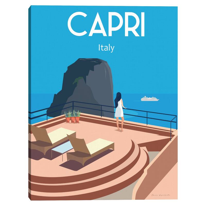 Capri Canvas Art Print