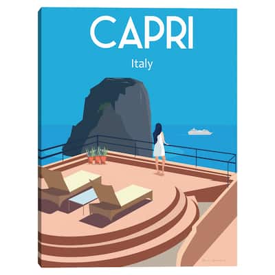 Capri Canvas Art Print