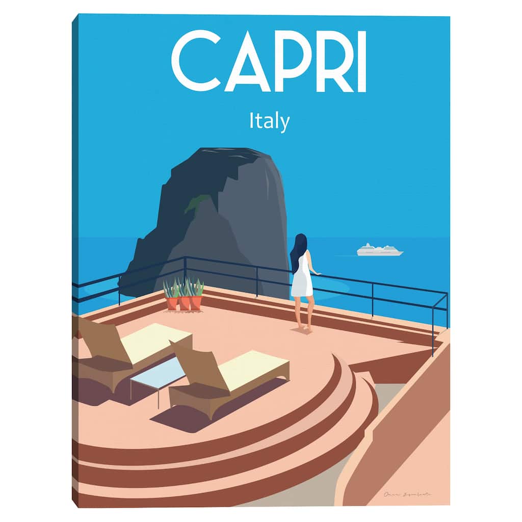 Capri Canvas Art Print