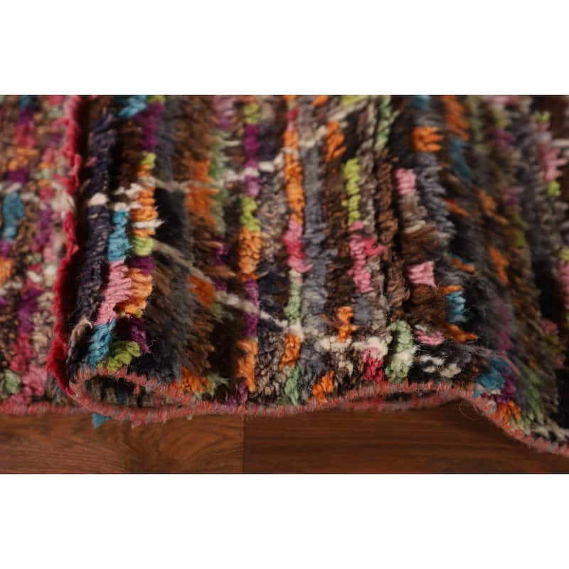 Trellis Moroccan Oriental Area Rug Hand-Knotted Wool Carpet - 6'0" x 9'8"