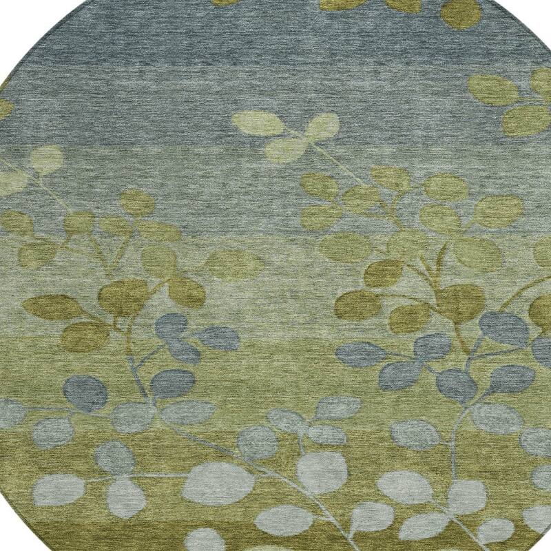 HomeRoots Floral Transitional Rectangle Outdoor Rug