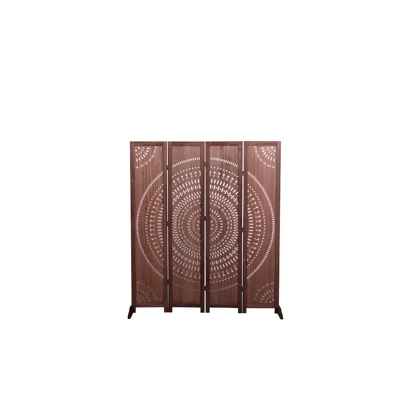 65'' H Solid Wood Folding Room Divider - 55.2' x 65'