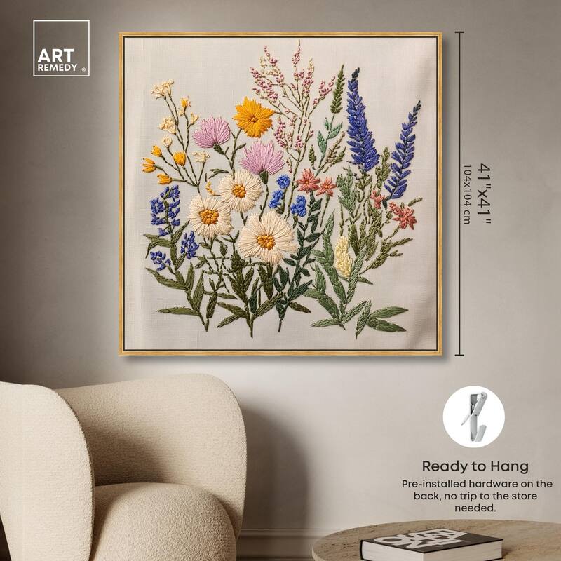 Needlepoint Prairie Posy Canvas by Art Remedy