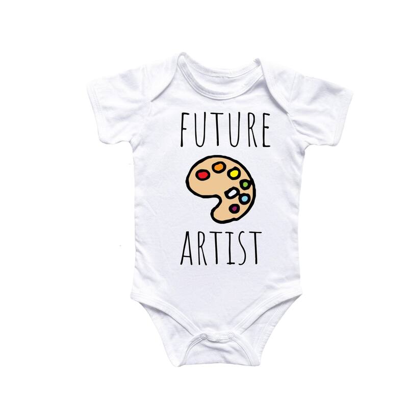 Painter Artist - Baby Boy Girl Clothes Infant Bodysuit Funny Cute Newborn 2 - Blue - 0-3M