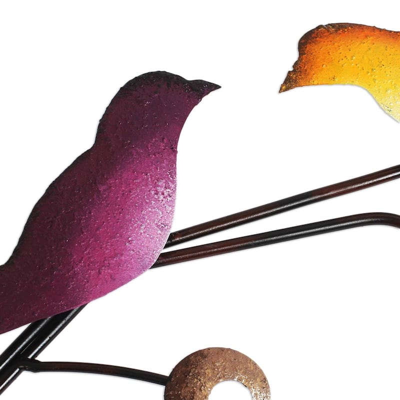 NOVICA Handmade Singing Trio Steel Wall Sculpture (Mexico)