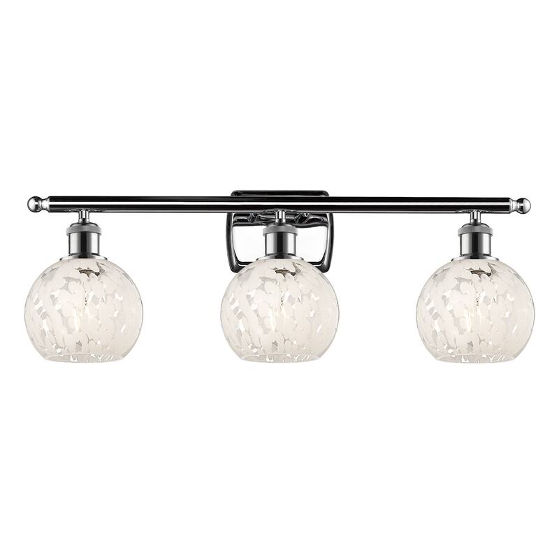 Innovations Lighting 516-3W-9-26-White Mouchette-Bathroom Vanity Light