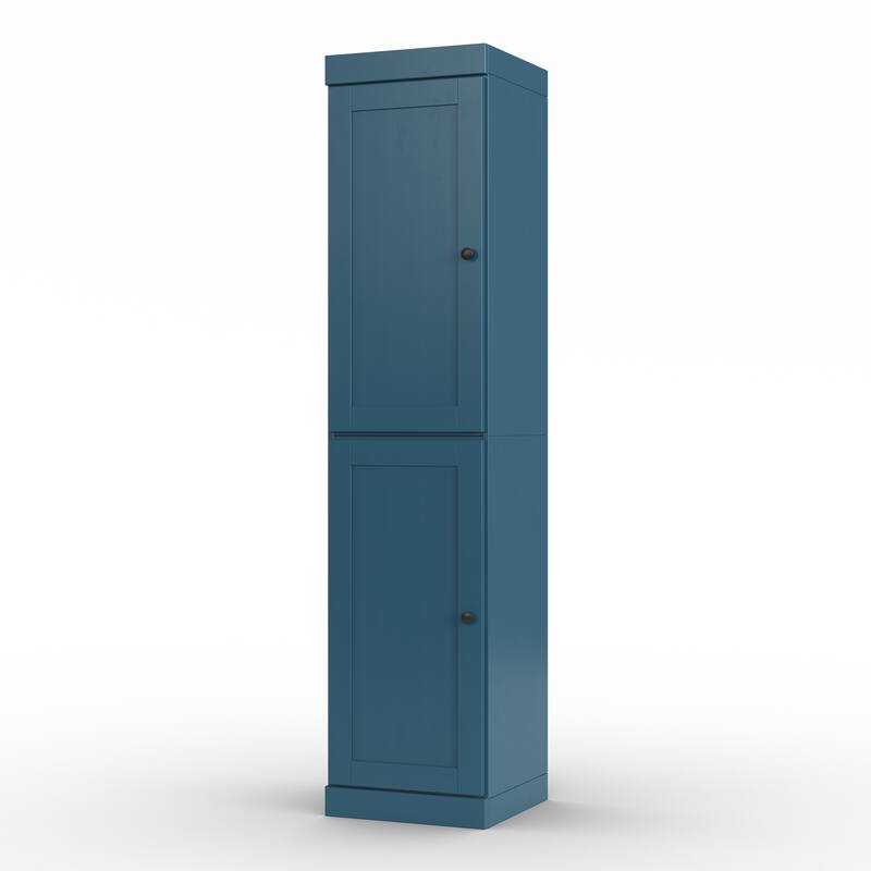 Palace Imports 100% Solid Wood 16.5" Bathroom Storage Cabinet with Shaker Doors and Adjustable Shelves