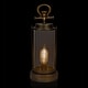 preview thumbnail 2 of 10, Vintage Metal and Glass Lantern with Warm White LED- Large
