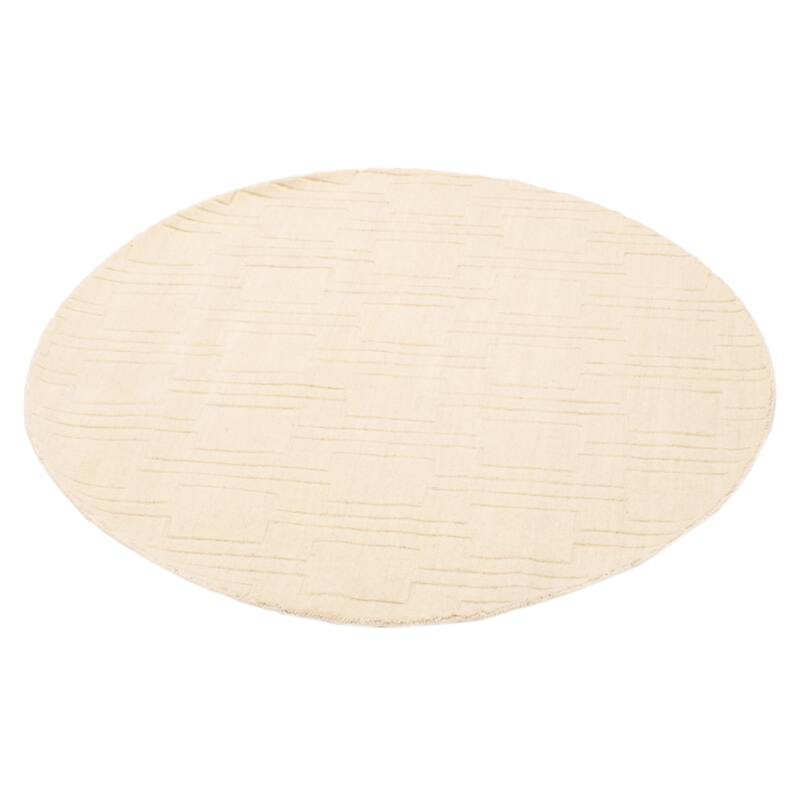 Kashkuli Gabbeh Cream Rug 5'0" x 5'0" - 5'0 x 5'0