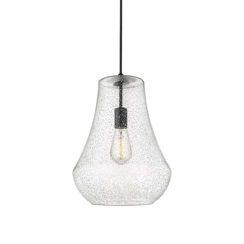Innovations Lighting 491-1P-16-12 Fairfield Pendant Fairfield 12" Wide - Matte Black / Seedy