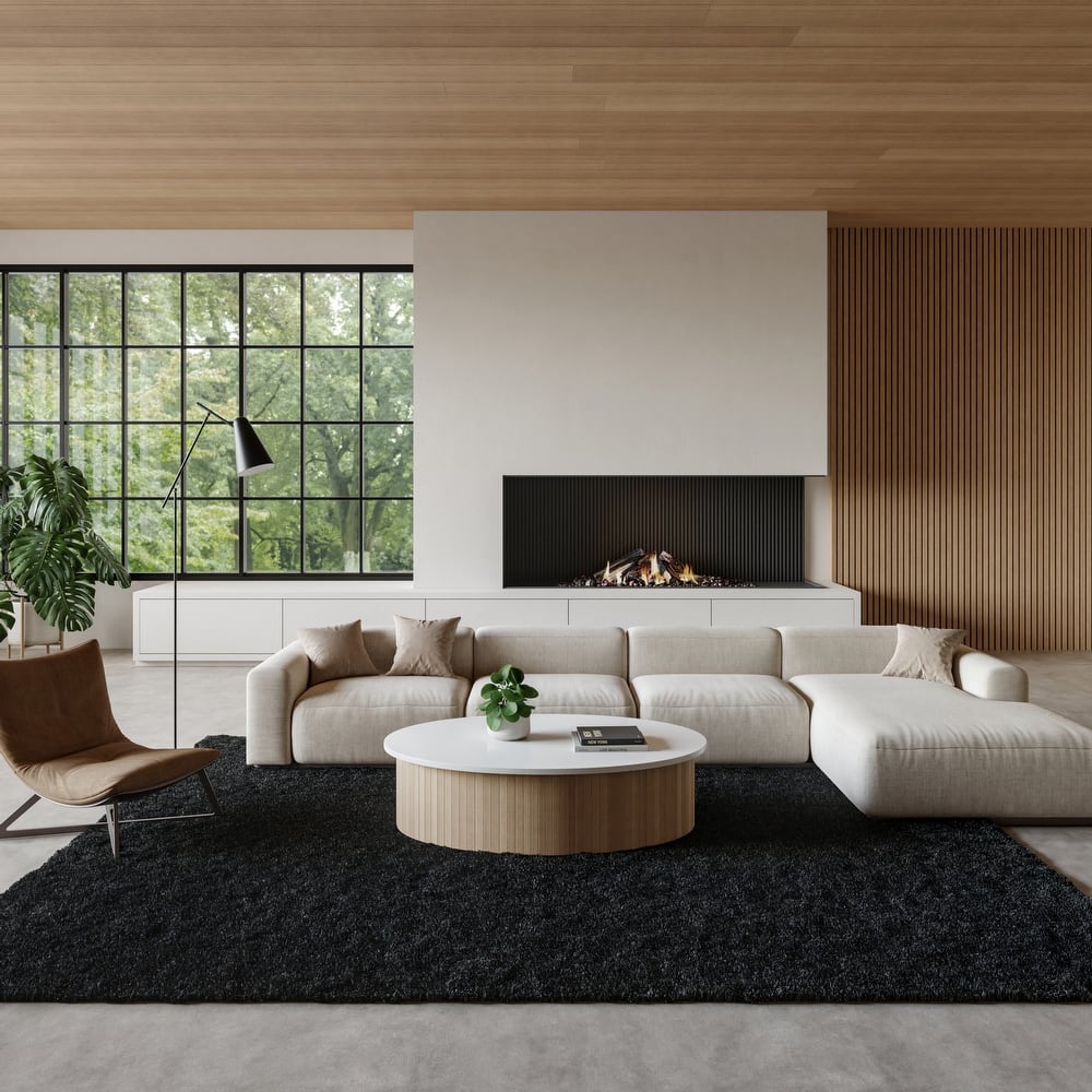 Nourison Pacific Shag Indoor only Solid Area Rug