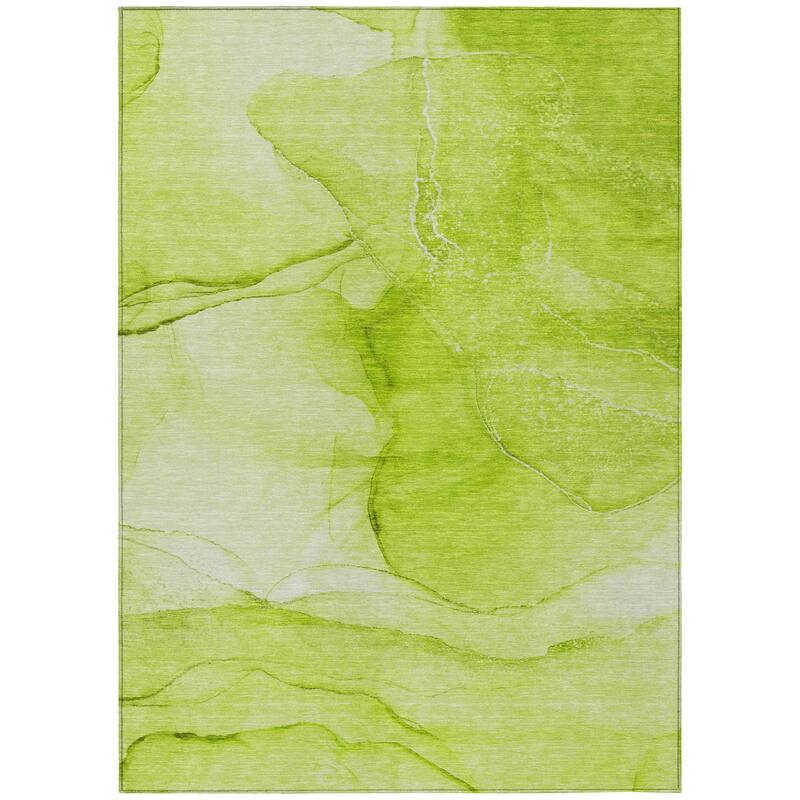 Allus Artistic Abstract Weather Resistant Timeless Fusion Outdoor Rug