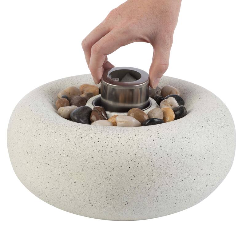 Pure Garden Bioethanol or Rubbing Alcohol Smokeless Tabletop Fire Pit