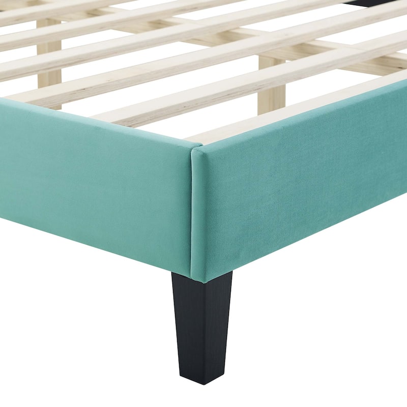 Sienna Performance Velvet Twin Platform Bed