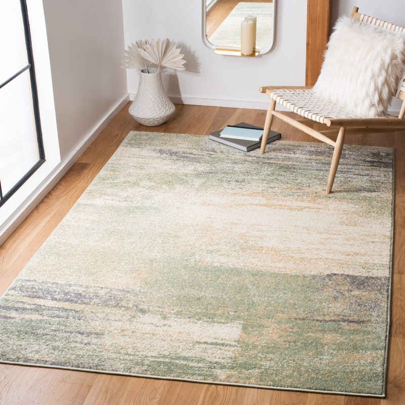SAFAVIEH Adirondack Brynn Modern Abstract Rug - 8' x 10' - Ivory/Sage