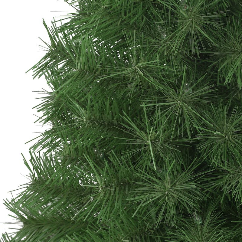 Puleo International 3 ft. Pre-Lit Snow Ridge Artificial Fir Tree