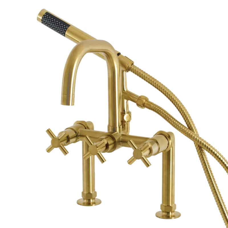 Concord Deck Mount Clawfoot Tub Faucet - Brushed Brass