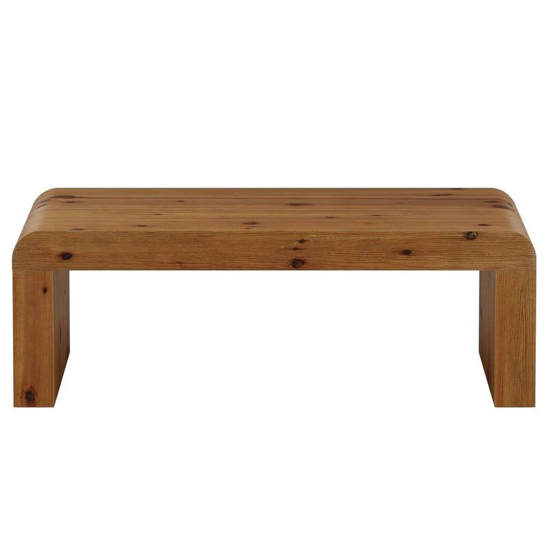 Mid-Century Modern Solid Wood Coffee Table, Center Tea Table, Living Room Accent Table