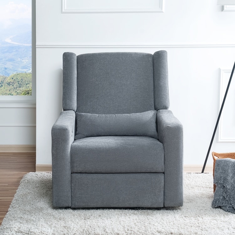 Tanya Luxury Power Motion Recliner Chair with Swivel Glider, Upholstered Living Room Reclining Sofa Chair with Lumbar Support