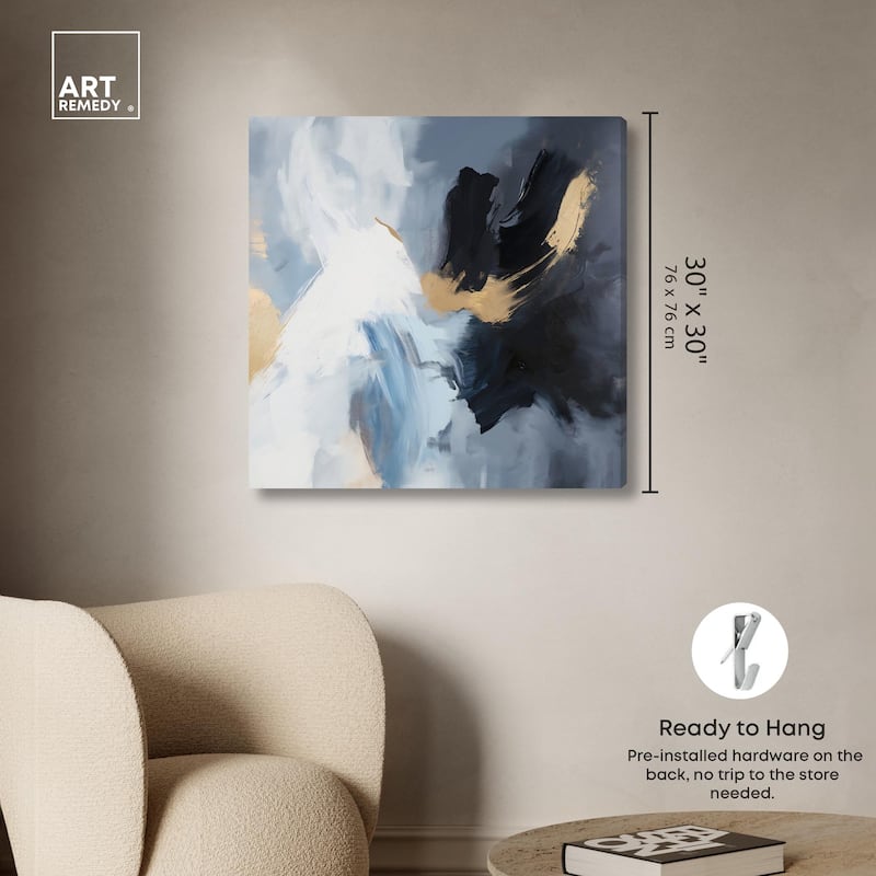 Turbulence I Canvas by Art Remedy, Gallery Wrapped