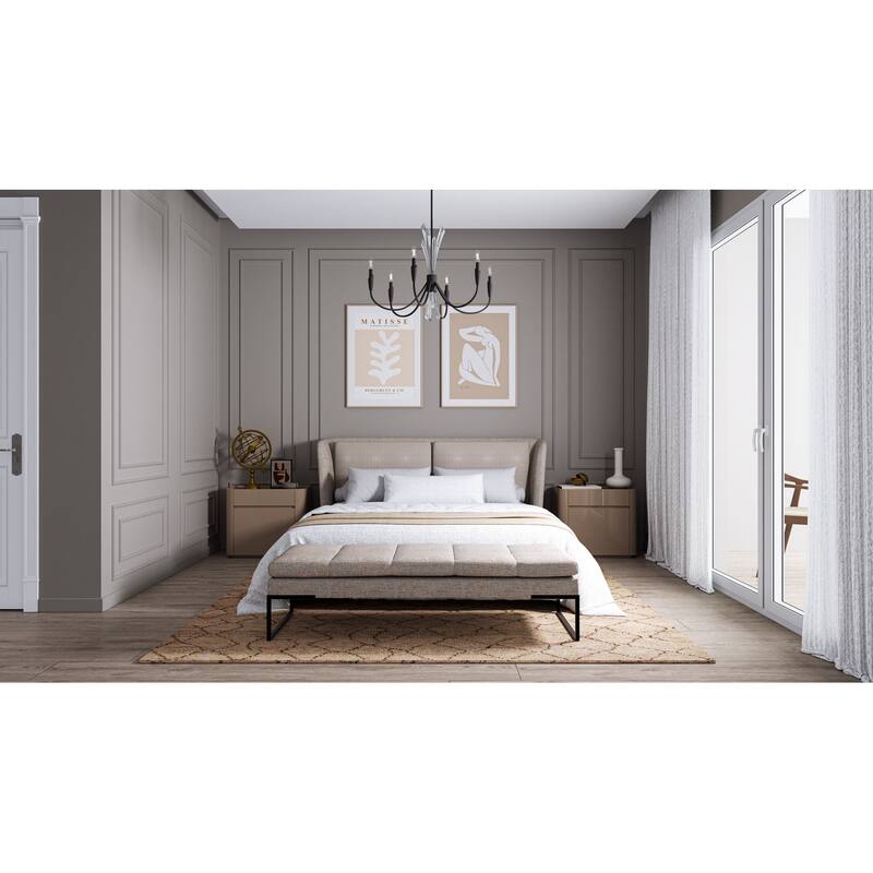 Cecily 6-Light Matte Black Chandelier