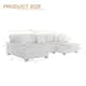 118.4"W Plush Modular Sectional Sofa with Pillows