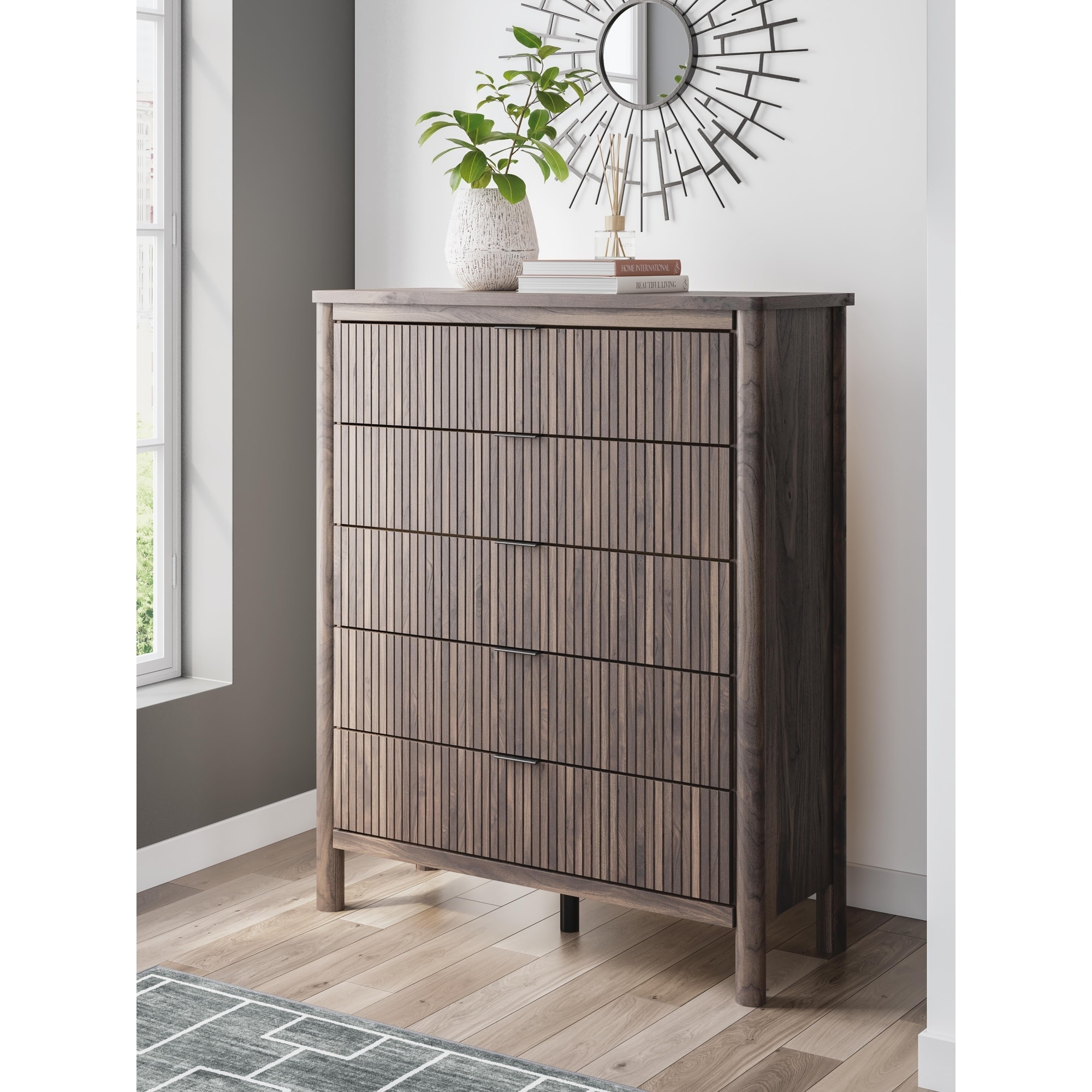 Signature Design by Ashley Symarro Brown Wide Chest of Drawers