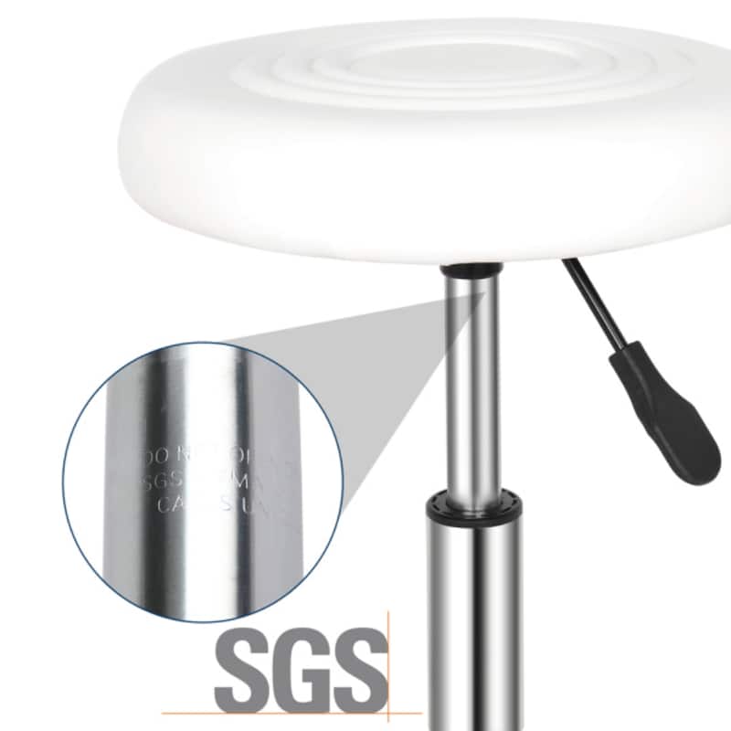 Round Stool with Lines Rotation Bar Stool - 13 x 13 x 24