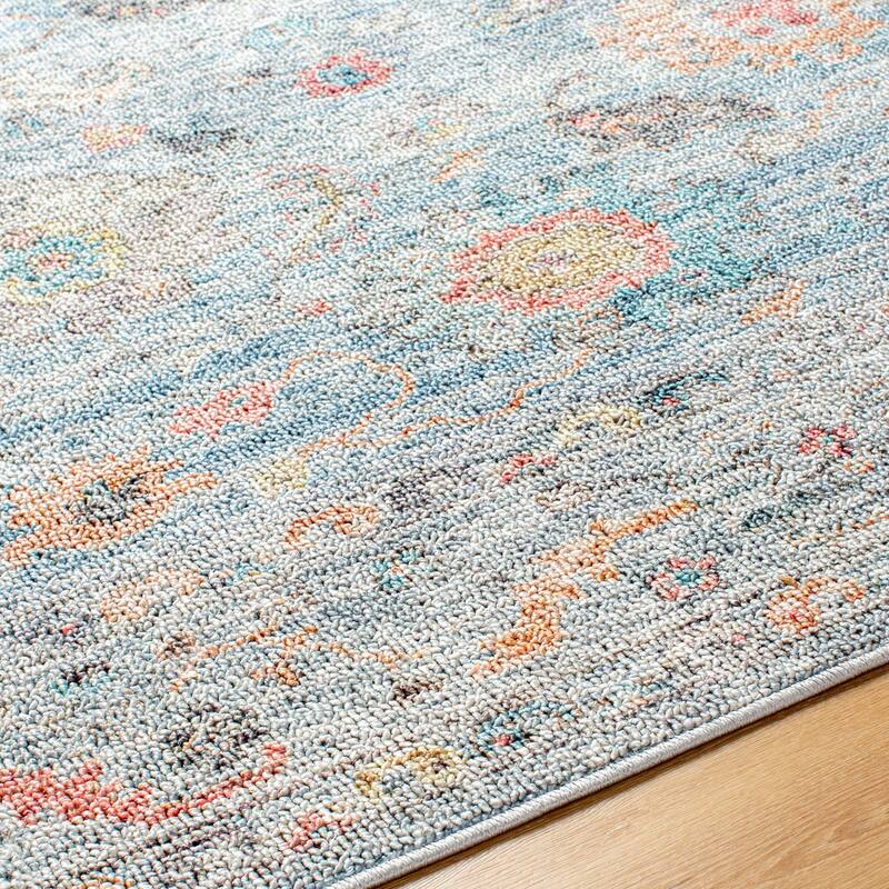 Livabliss Calhoun Transitional Medallion Washable Area Rug