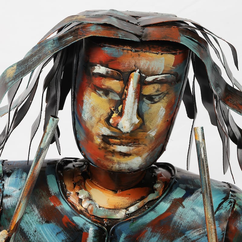 Iron Hand-Painted Colorful Art Sculpture