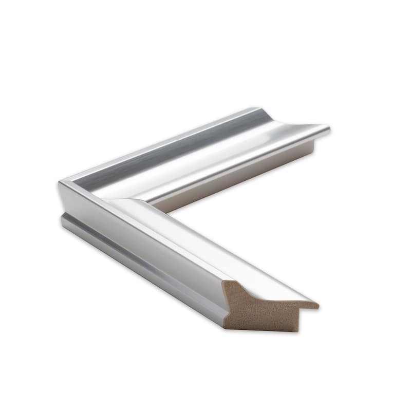 Frame My Mirror Silver Framed Vanity Mirror, Geneva Design